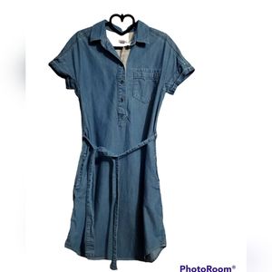 Fossil denim shirt dress size xs